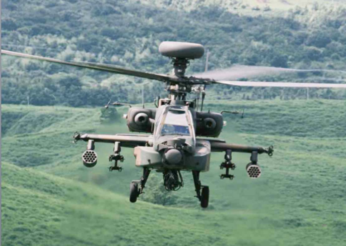 自衛隊のAH-64攻撃ヘリ