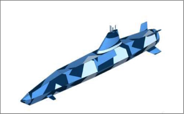 無人潜水艇のイメージ図