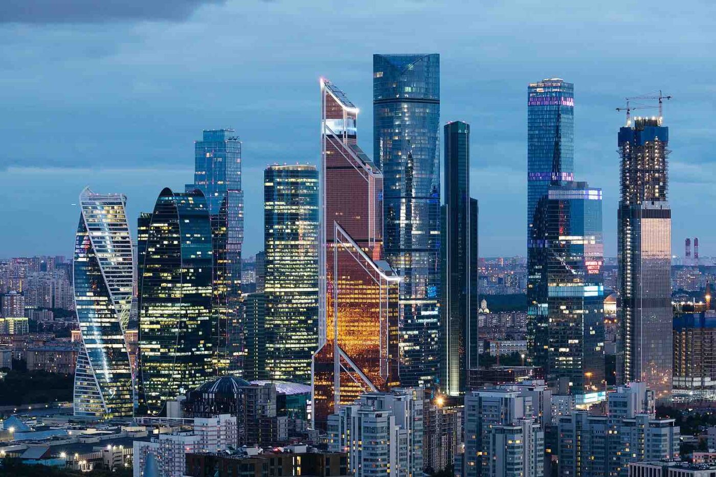 モスクワの高層ビル群