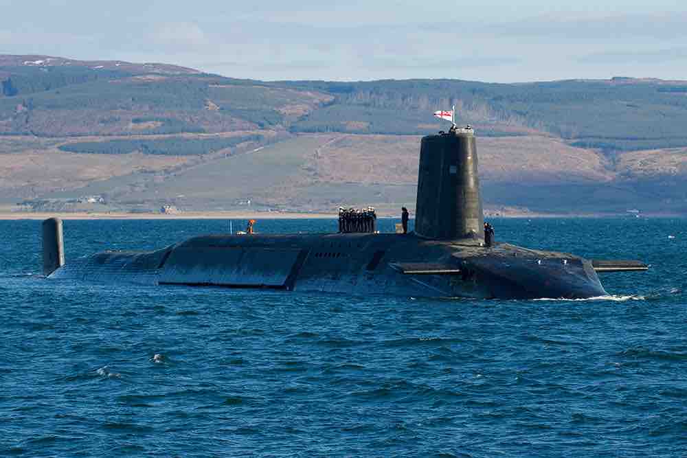 イギリスのヴァンガード級原子力潜水艦