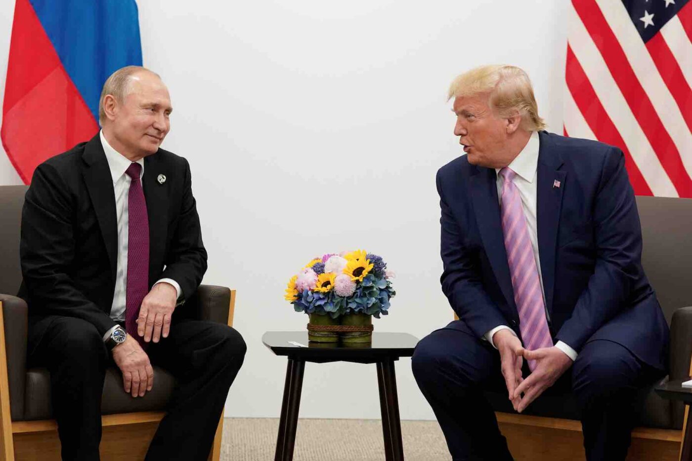 トランプ大統領とプーチン大統領の会談
